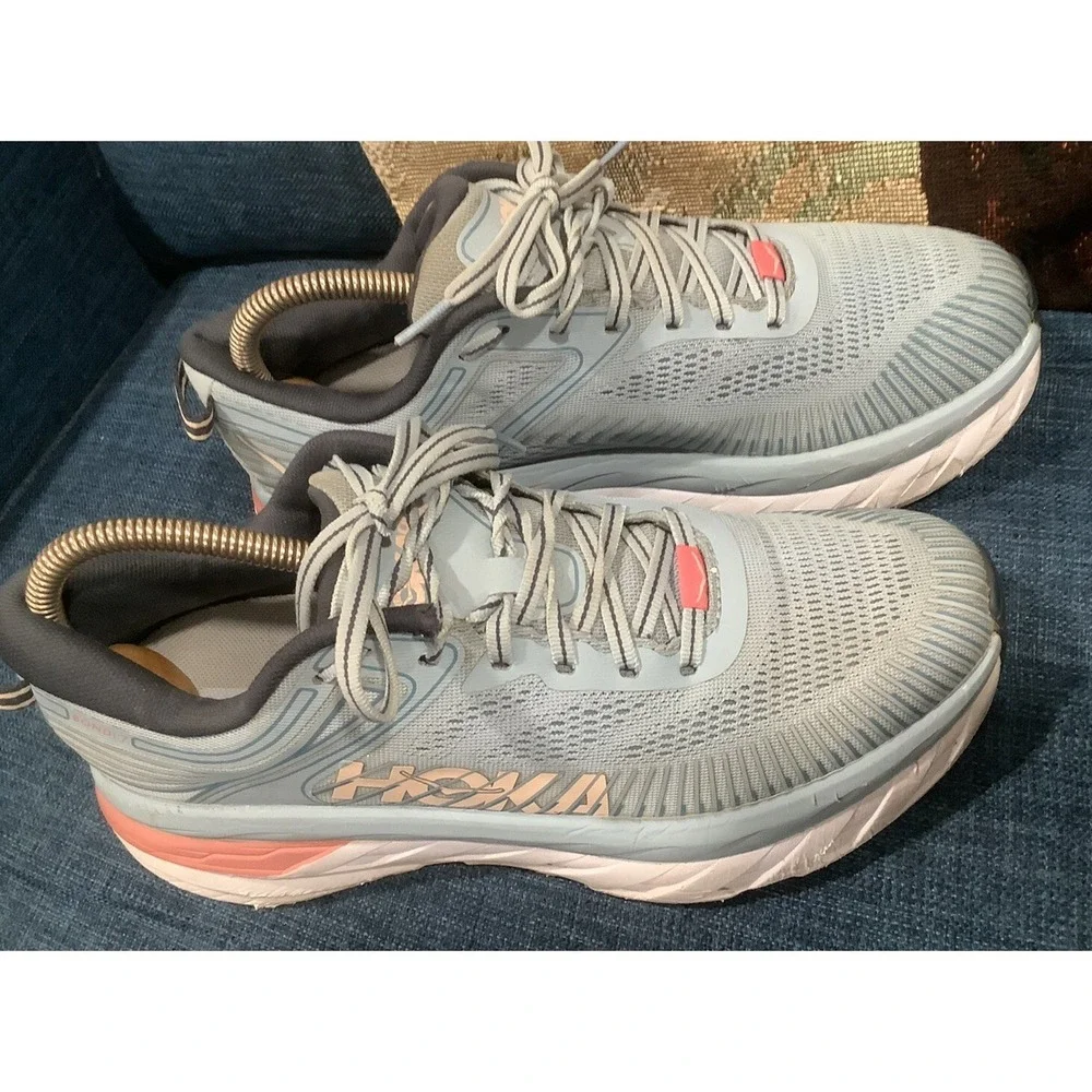 Hoka One One W Bondi 7 Running Shoes Womens 8.5  1110519 Blue Haze